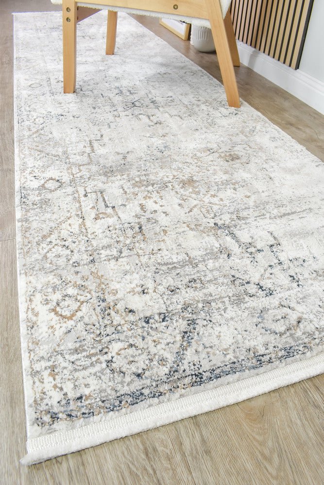 Eternal 30162A Blue Grey Runner - Floorsome - RUNNER - LYON - 30162A - BLUE - GREY - 80X300 - RUNNER