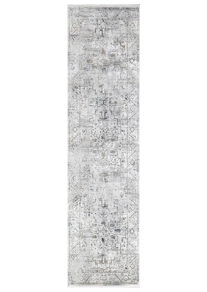 Eternal 30162A Blue Grey Runner - Floorsome - RUNNER - LYON - 30162A - BLUE - GREY - 80X300 - RUNNER