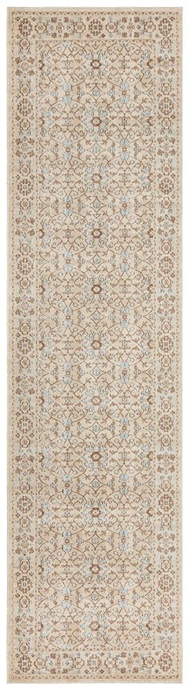 Eternal 911 Bone Runner Rug - Floorsome - Modern