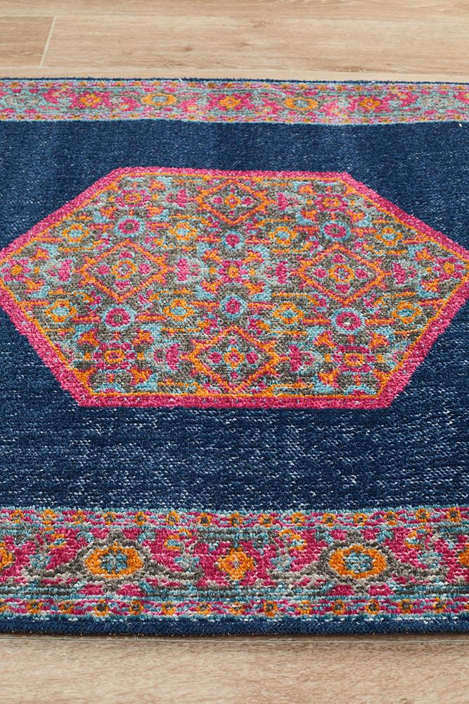Eternal 915 Navy Runner Rug - Floorsome - Traditional - ETN - 915 - NAV - 300X80 - Traditional