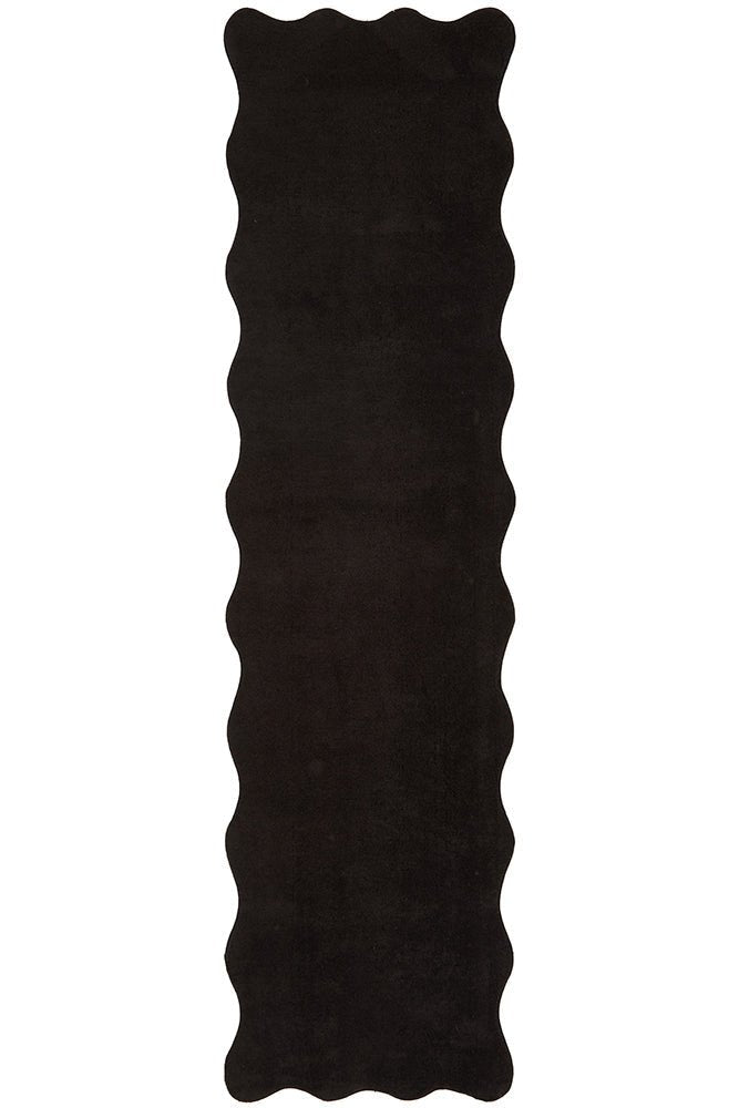 Evelyn Black Runner Rug - Floorsome - Evelyn Collection - EVE - BLACK - 200X80 - Evelyn Collection