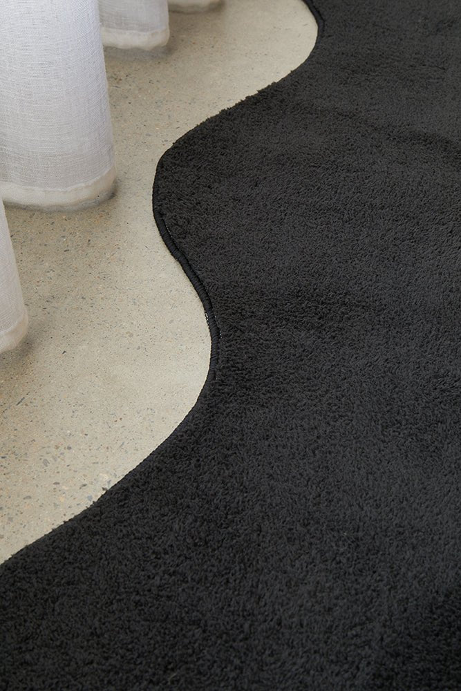 Evelyn Black Runner Rug - Floorsome - Evelyn Collection - EVE - BLACK - 200X80 - Evelyn Collection