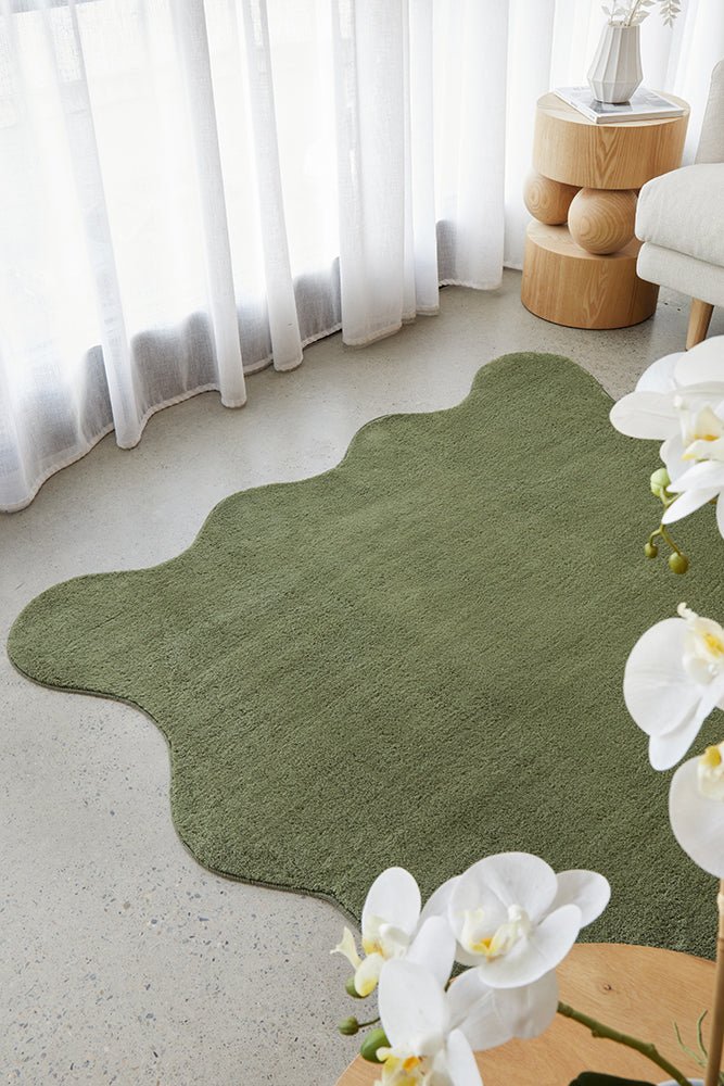 Evelyn Green Rug - Floorsome - Evelyn Collection - EVE - GREEN - 160X100 - Evelyn Collection