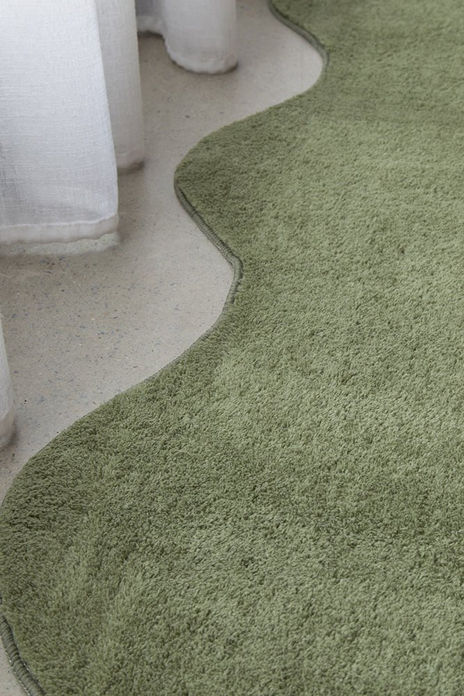 Evelyn Green Runner Rug - Floorsome - Evelyn Collection - EVE - GREEN - 200X80 - Evelyn Collection