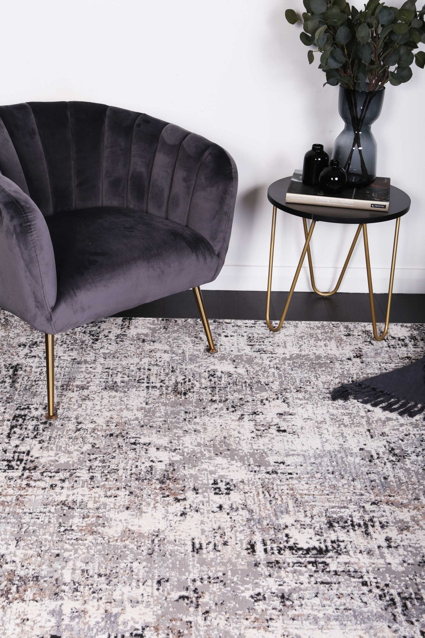 Expressions Grey Modern Rug - Floorsome - EXPRE160EX01 - 