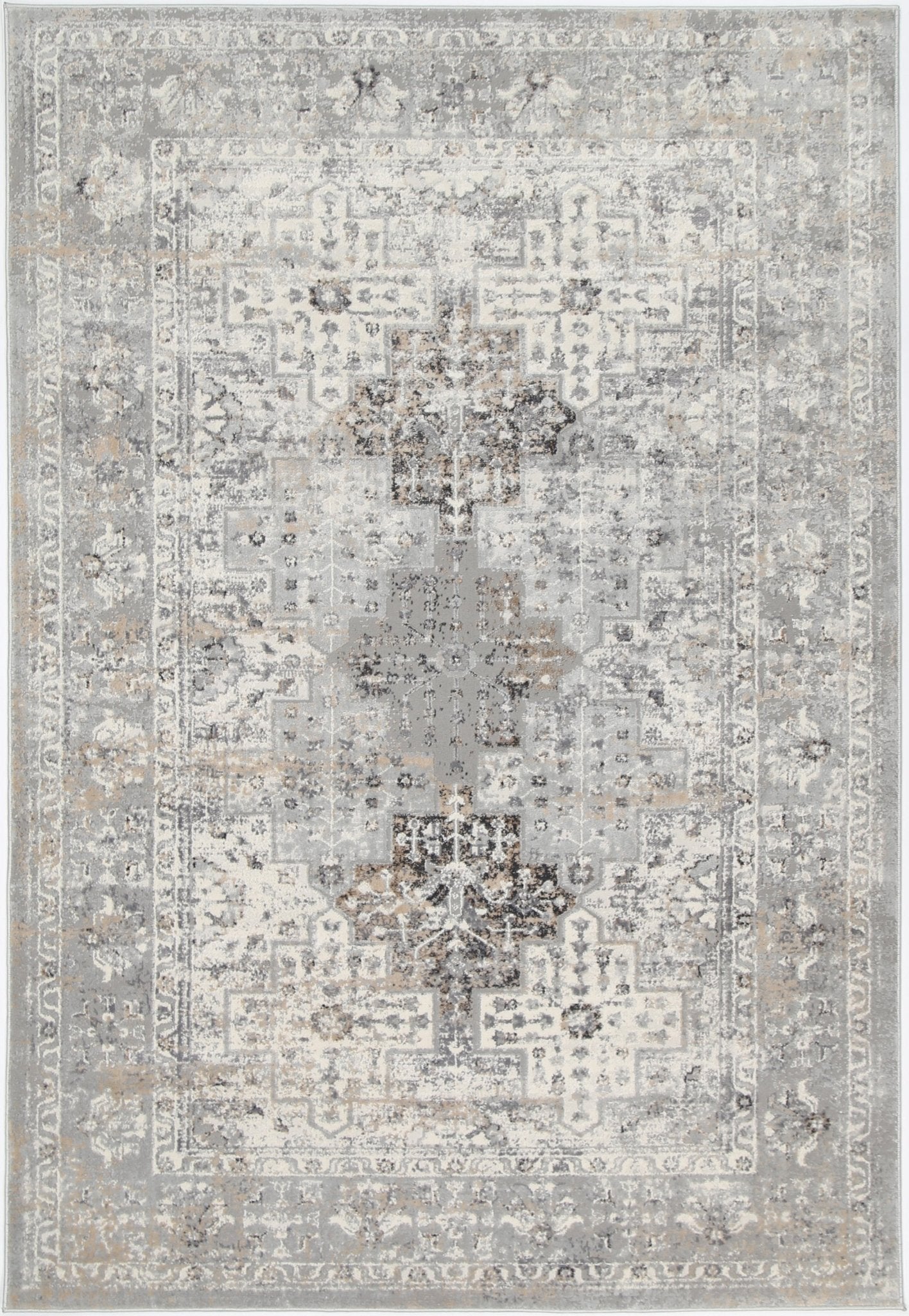 Expressions Grey Oriental Rug - Floorsome - modern rugs - EXPRE160EX04 - modern rugs
