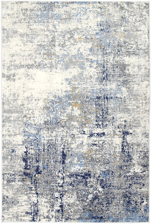 Expressions Navy Blue Modern Rug - Floorsome - Modern Rugs