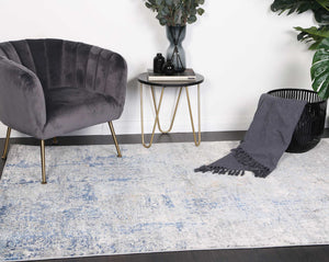 Expressions Navy Blue Modern Rug - Floorsome - Modern Rugs