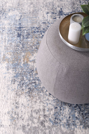 Expressions Navy Blue Modern Rug - Floorsome - Modern Rugs