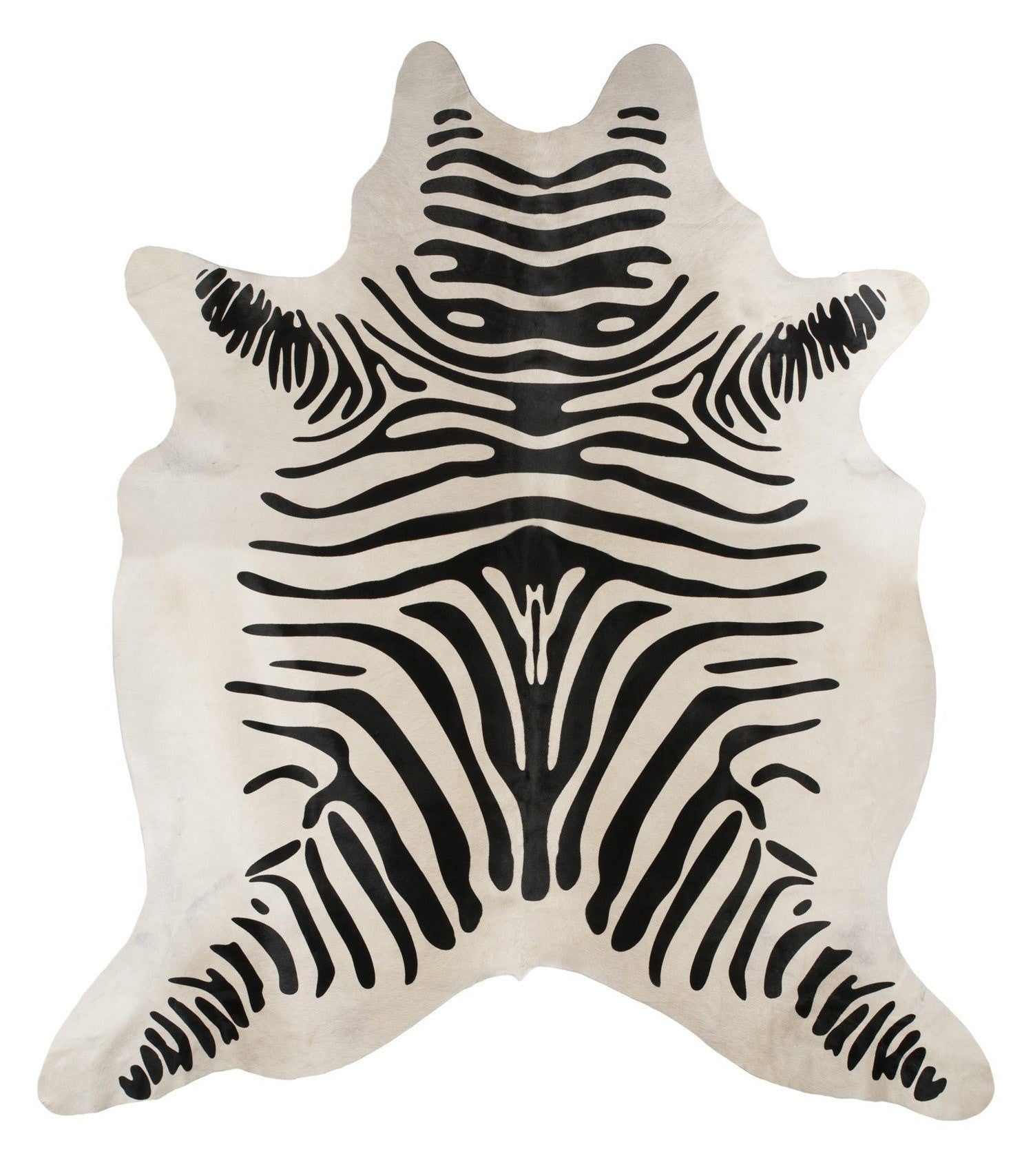 Exquisite Natural Cow Hide Zebra Print - Floorsome - Cowhide