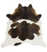 Exquisite Natural Cowhide Chocolate - Floorsome - Cowhide - COWHIDE - NAT - CHOC - Cowhide