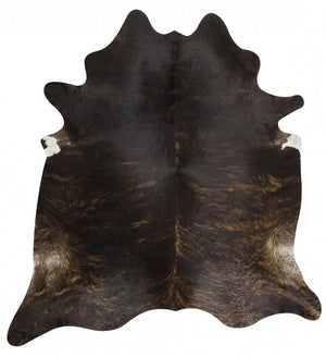 Exquisite Natural Cowhide Dark Brindle - Floorsome - Cowhide