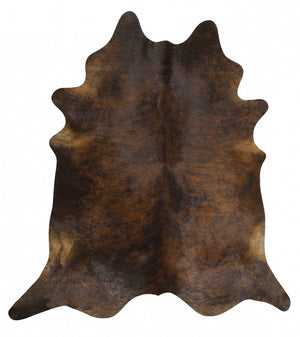 Exquisite Natural Cowhide Dark Brindle - Floorsome - Cowhide