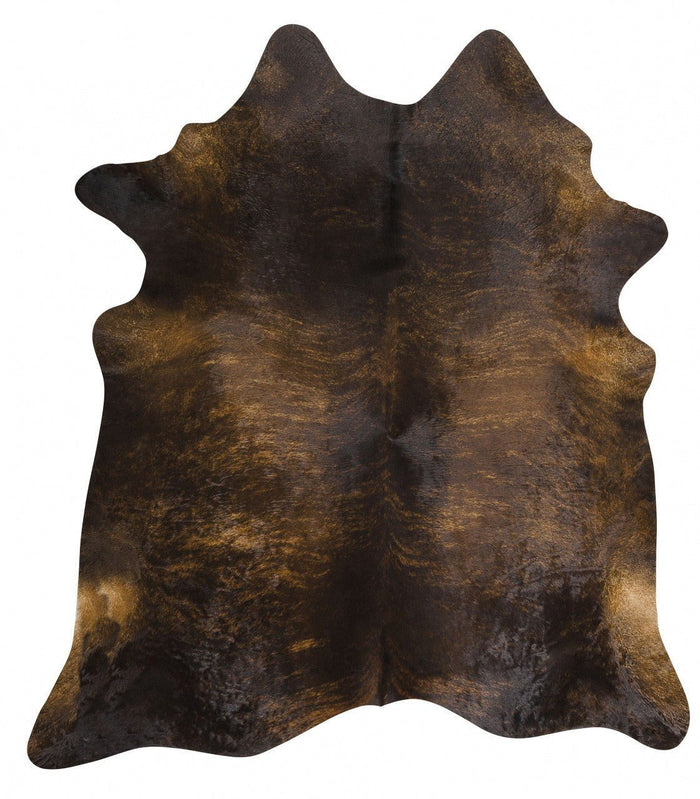 Exquisite Natural Cowhide Dark Brindle