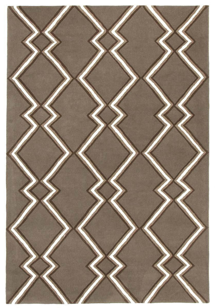 Fantasy Festival Taupe Skies Handmade Wool Rug