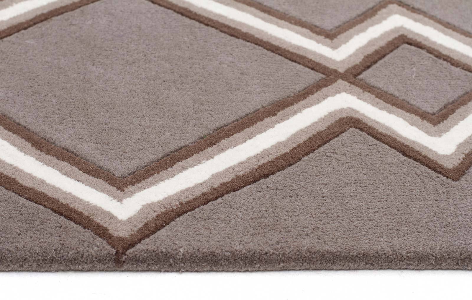Fantasy Festival Taupe Skies Handmade Wool Rug - Floorsome - Modern