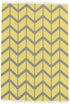 Fantasy Firefly Yellow Chevron Sunny Handmade Cotton Rug - Floorsome - Modern - PRO - CARN - YEL - 225X155 - Modern