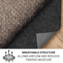 Felt Rug Underlay with Non - Slip Rubber Backing - Floorsome - Rug Underlay - FLTRBRRGP220330 - Rug Underlay