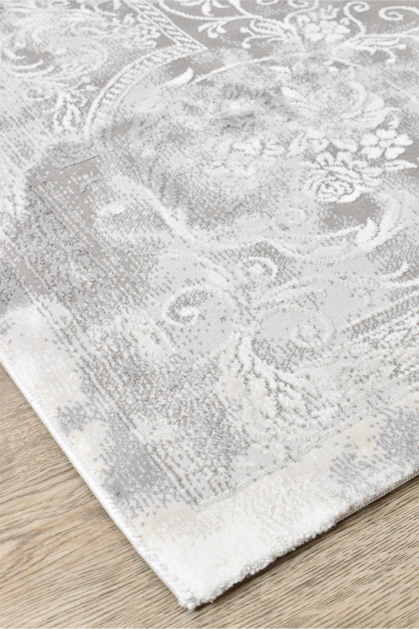 Finnegan 10172B Neutral Grey Rug - Floorsome - INDOOR/OUTDOOR - VELVET - 10172B - GREY - LGREY - 160X230 - INDOOR/OUTDOOR