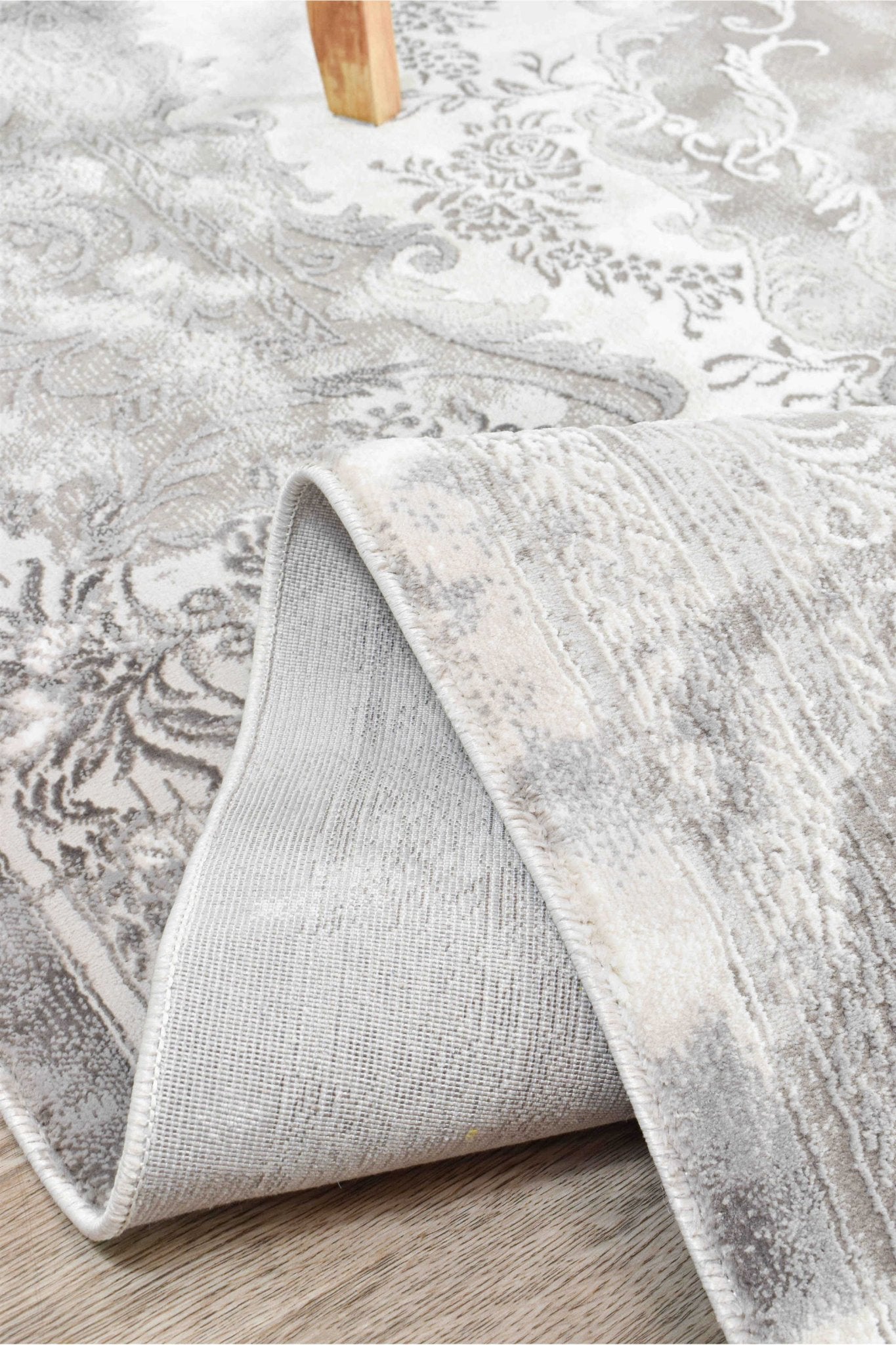 Finnegan 10172B Neutral Grey Rug - Floorsome - INDOOR/OUTDOOR - VELVET - 10172B - GREY - LGREY - 160X230 - INDOOR/OUTDOOR