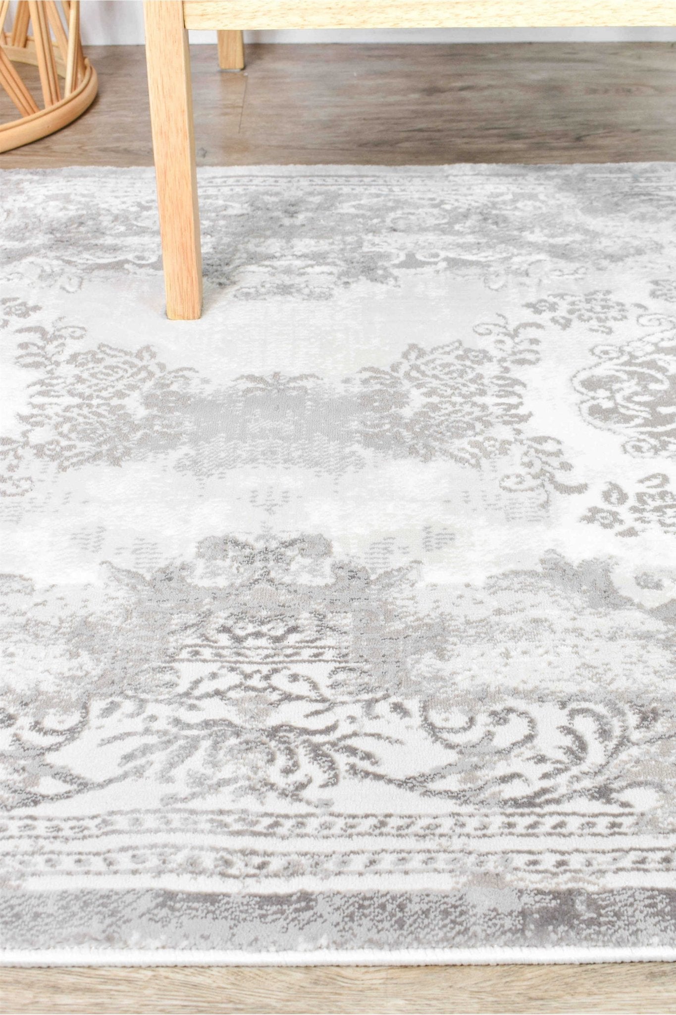 Finnegan 10172B Neutral Grey Rug - Floorsome - INDOOR/OUTDOOR - VELVET - 10172B - GREY - LGREY - 160X230 - INDOOR/OUTDOOR