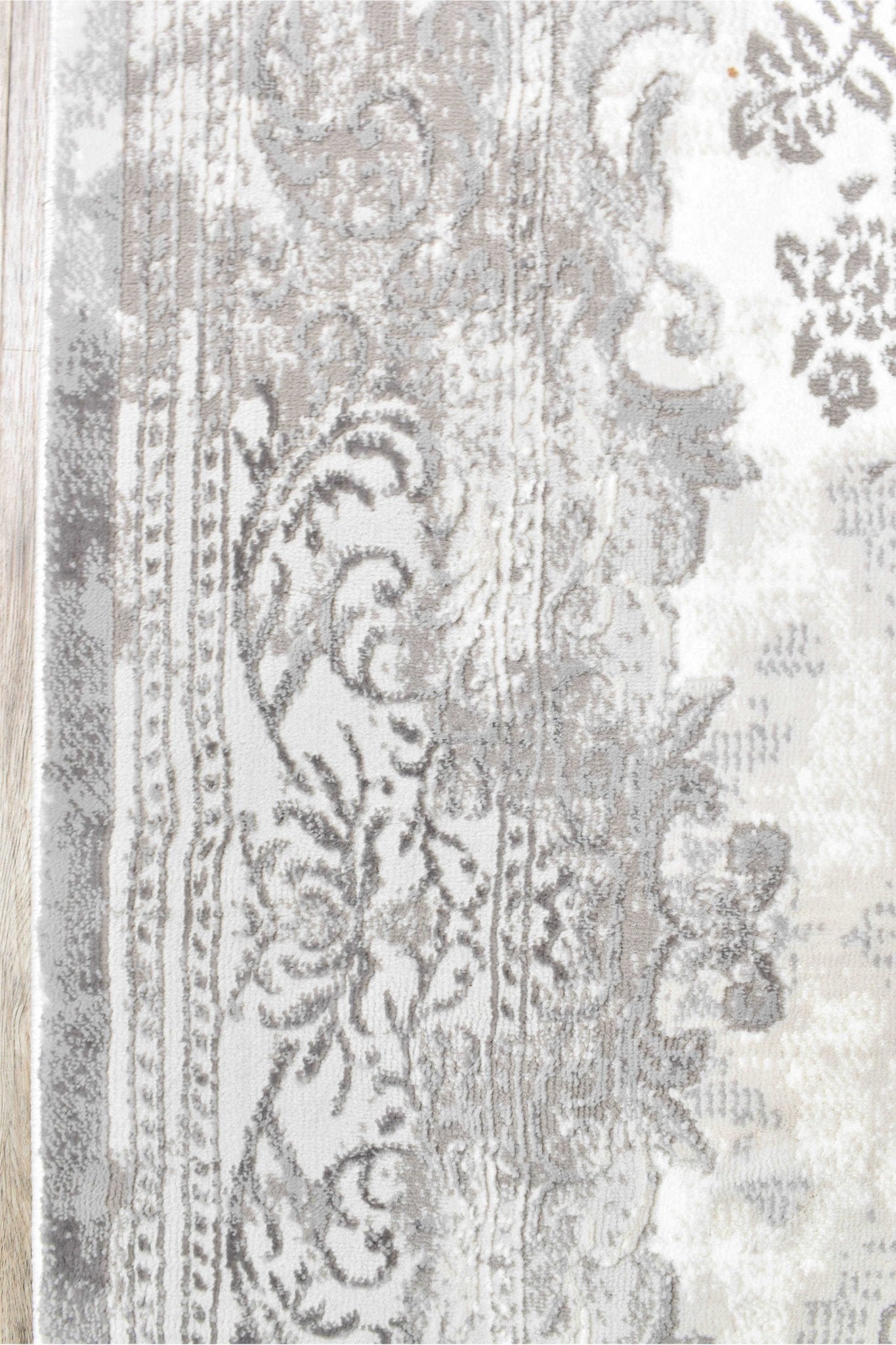 Finnegan 10172B Neutral Grey Rug - Floorsome - INDOOR/OUTDOOR - VELVET - 10172B - GREY - LGREY - 160X230 - INDOOR/OUTDOOR