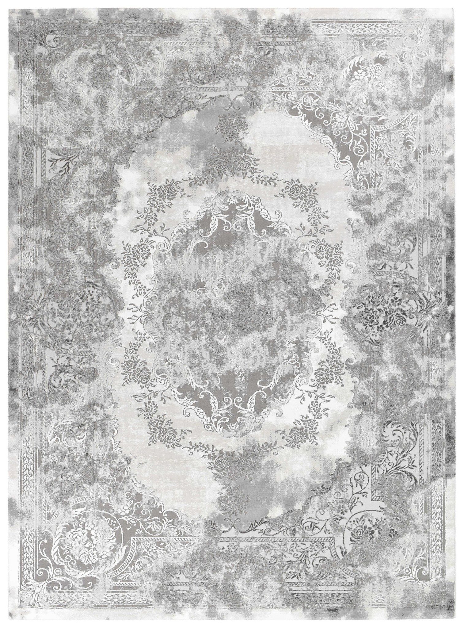 Finnegan 10172B Neutral Grey Rug - Floorsome - INDOOR/OUTDOOR - VELVET - 10172B - GREY - LGREY - 160X230 - INDOOR/OUTDOOR