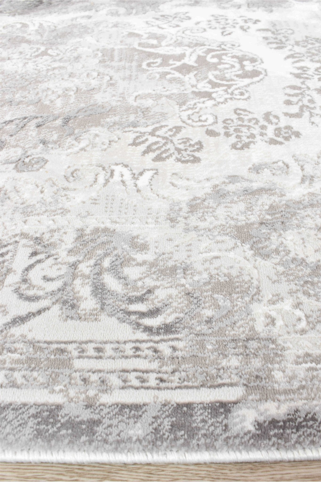 Finnegan 10172B Neutral Grey Rug - Floorsome - INDOOR/OUTDOOR - VELVET - 10172B - GREY - LGREY - 160X230 - INDOOR/OUTDOOR
