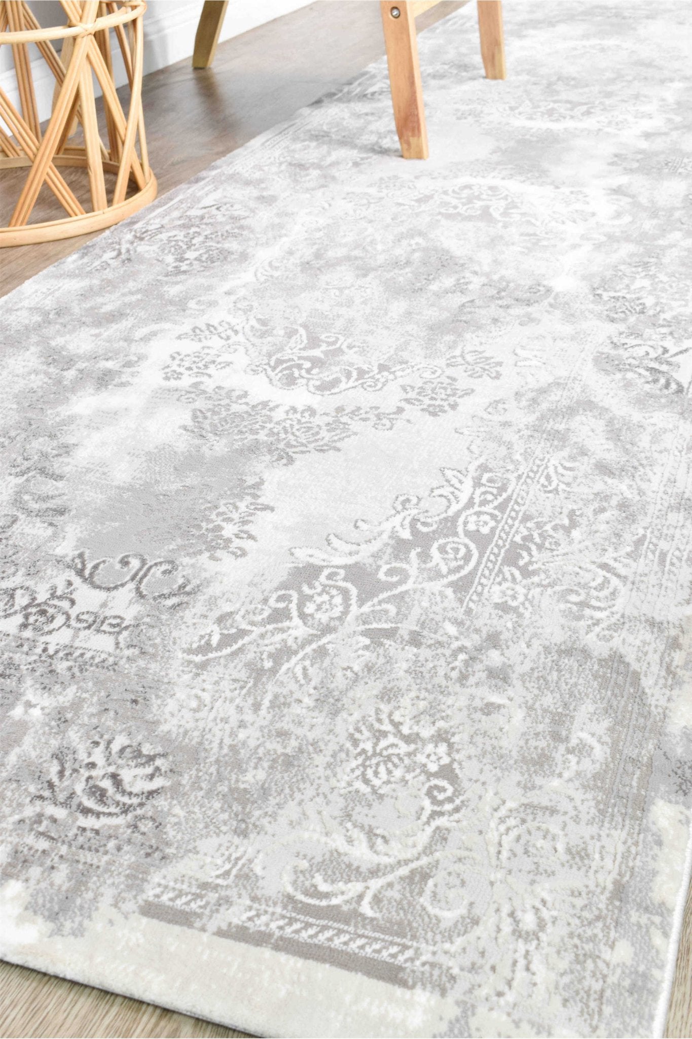 Finnegan 10172B Neutral Grey Rug - Floorsome - INDOOR/OUTDOOR - VELVET - 10172B - GREY - LGREY - 160X230 - INDOOR/OUTDOOR
