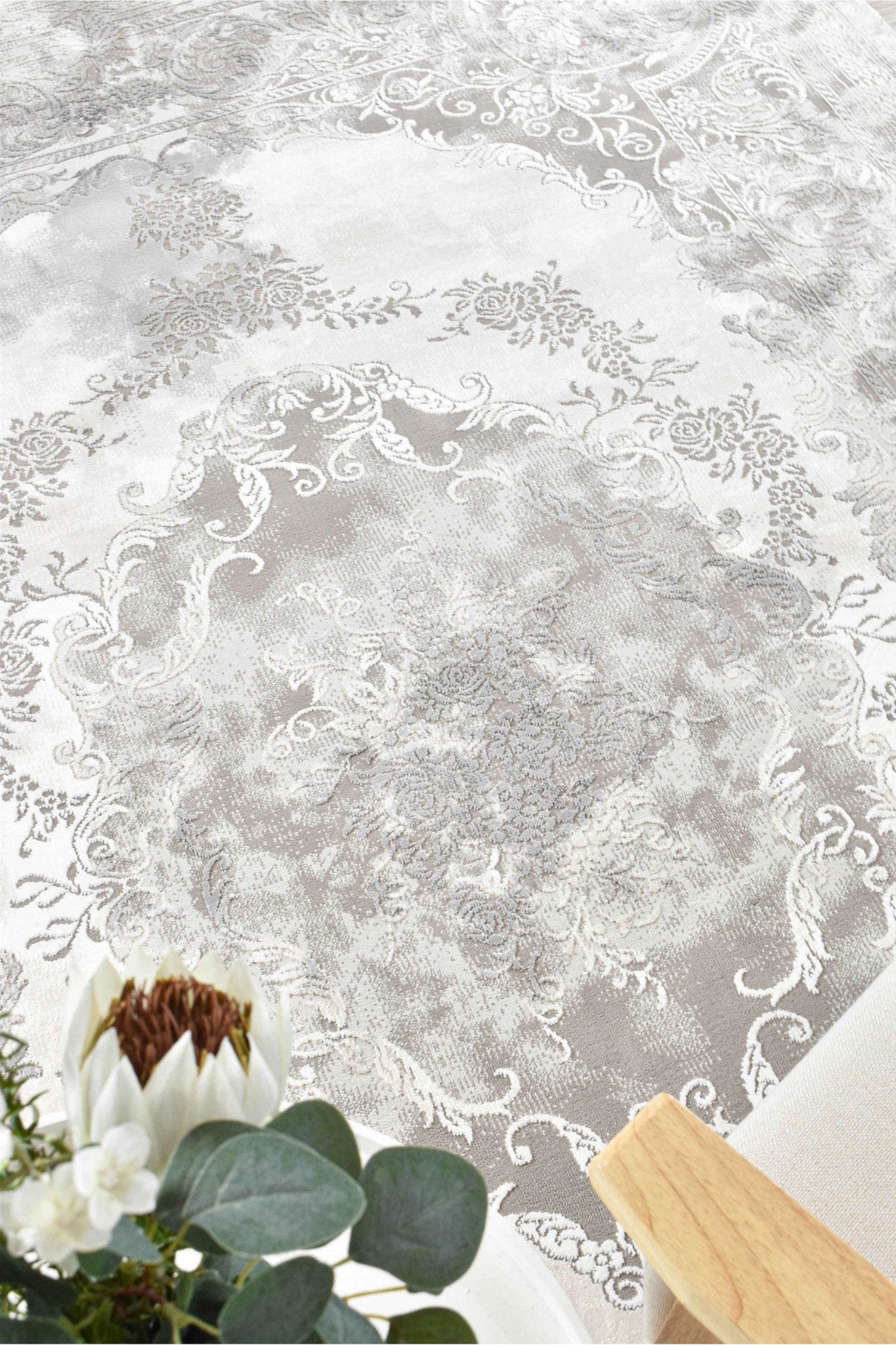 Finnegan 10172B Neutral Grey Rug - Floorsome - INDOOR/OUTDOOR - VELVET - 10172B - GREY - LGREY - 160X230 - INDOOR/OUTDOOR