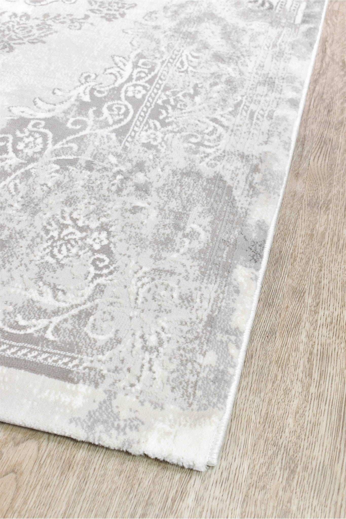 Finnegan 10172B Neutral Grey Rug - Floorsome - INDOOR/OUTDOOR - VELVET - 10172B - GREY - LGREY - 160X230 - INDOOR/OUTDOOR