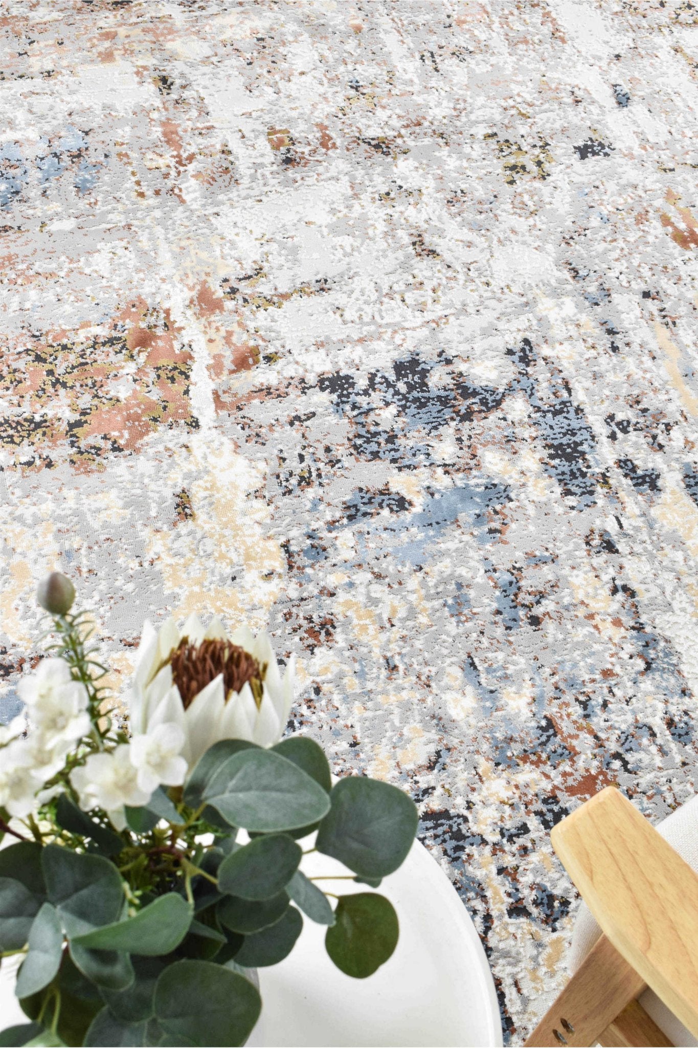 Finnegan 25346B Teak Water Rug - Floorsome - INDOOR/OUTDOOR - VELVET - 25346B - TERRA - LBEIGE - 160X230 - INDOOR/OUTDOOR