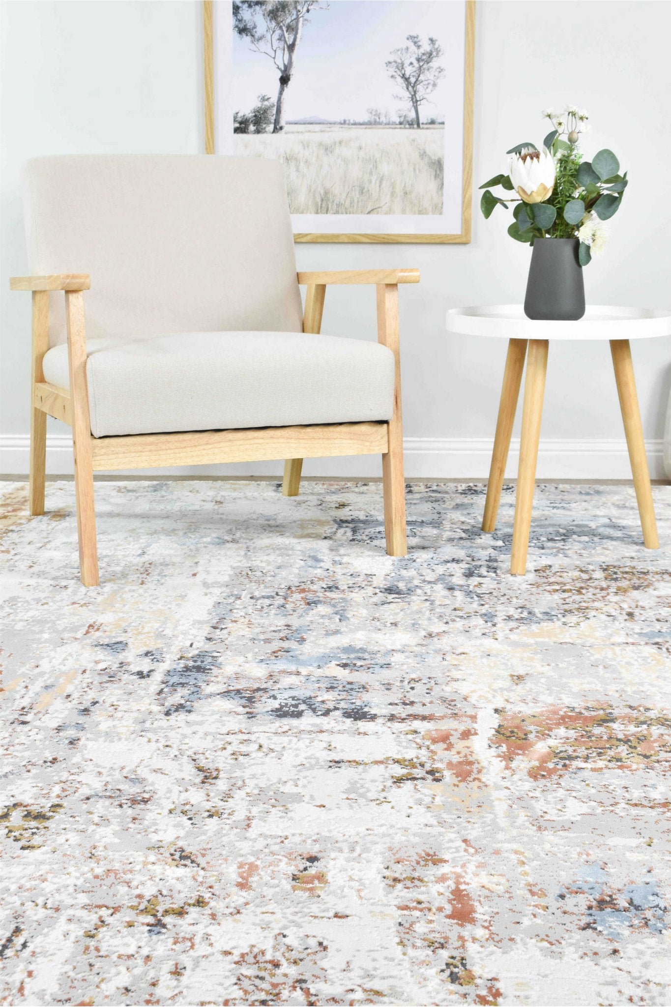Finnegan 25346B Teak Water Rug - Floorsome - INDOOR/OUTDOOR - VELVET - 25346B - TERRA - LBEIGE - 160X230 - INDOOR/OUTDOOR