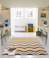 Flat Weave Design Rug Yellow Brown - Floorsome - Modern - NOM - 18 - YELL - 225X155 - Modern