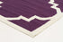 Flat Weave Large Moroccan Design Rug Aubergine Runner - Floorsome - Modern - NOM - 23 - AUB - 300X80 - Modern
