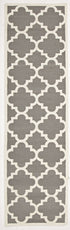 Flat Weave Large Moroccan Design Rug Grey - Floorsome - Modern - NOM - 23 - GREY - 225X155 - Modern