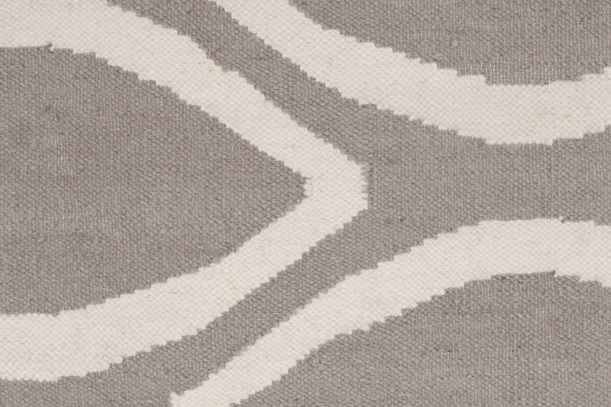 Flat Weave Oval Print Runner Rug Grey - Floorsome - Modern - NOM - 20 - GREY - 300X80 - Modern