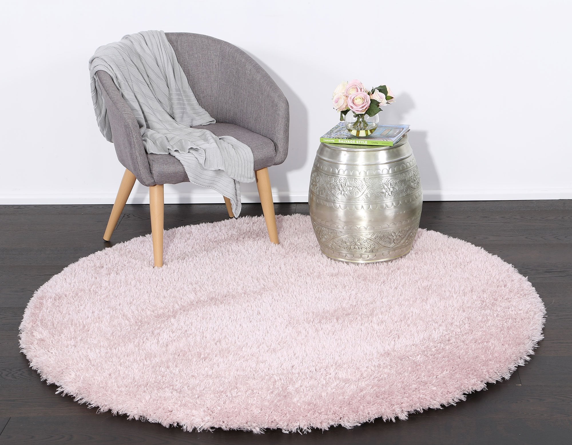 Flokati Shag Rug Light Pink - Floorsome - Shaggy - FLOK20080062LPIN - Shaggy
