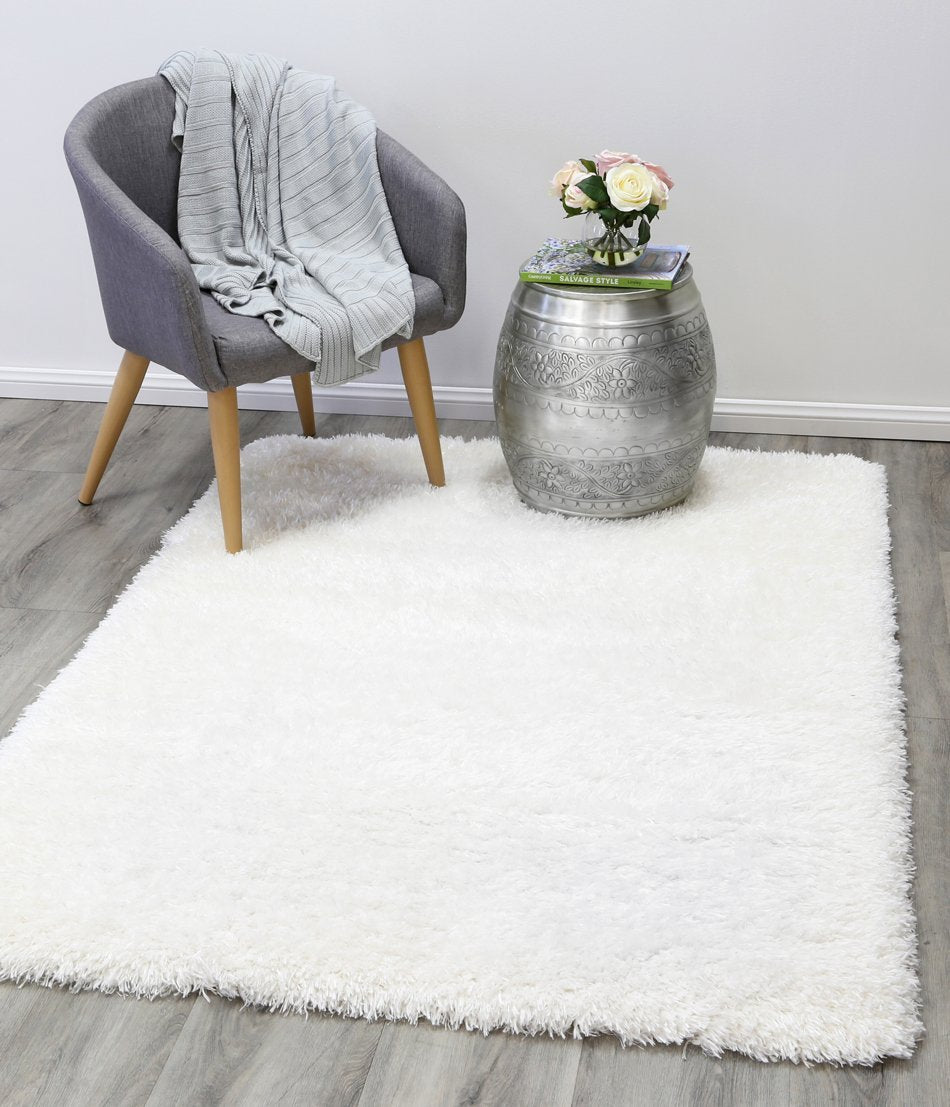 Flokati Shag Rug White - Floorsome - Shaggy
