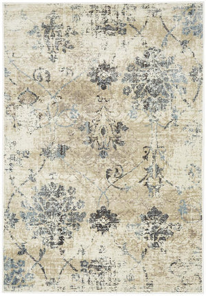 Florence Heritage Rug Bone - Floorsome - Modern