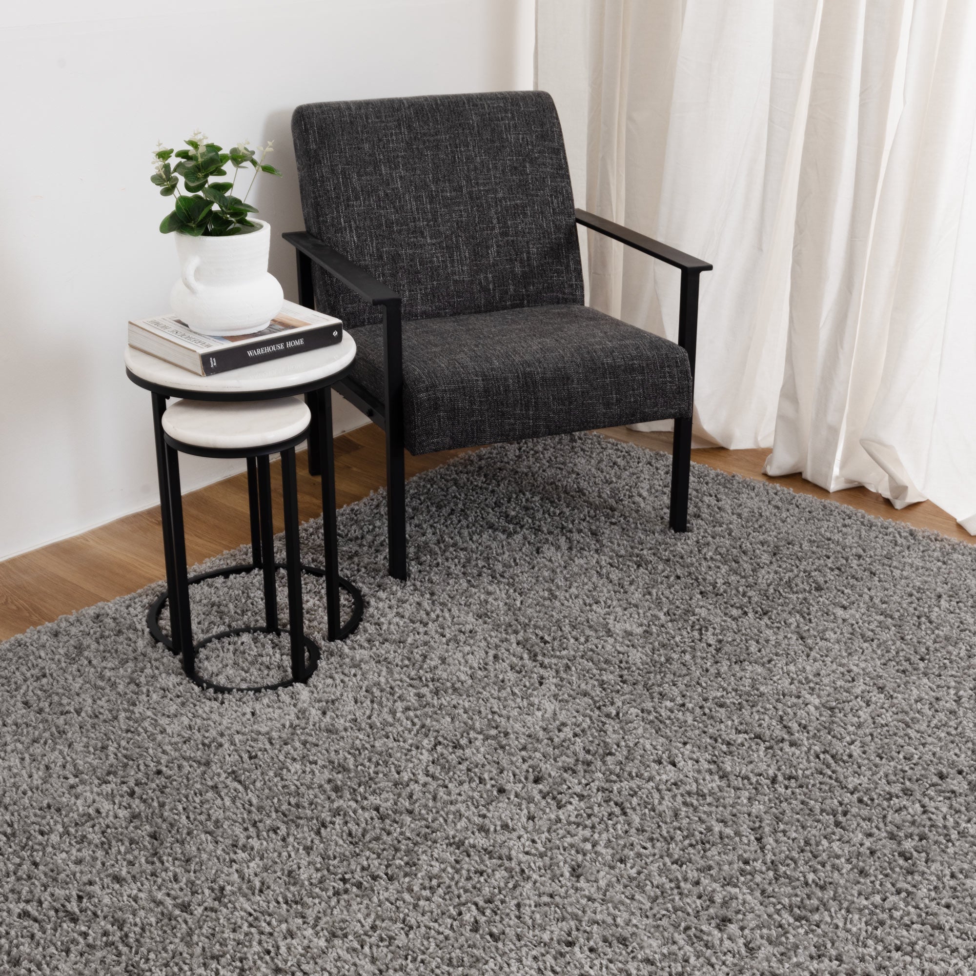 Florence Shaggy Light Grey - Floorsome - Rug - FLOR1608036LGRE - Rug