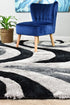 Florida Black Grey Rug 883 - Floorsome - Shag - MIS - TD833 - B1 - BG - 60X90 - Shag