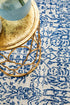 Frost Blue Transitional Round Rug - Floorsome - Modern