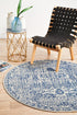 Frost Blue Transitional Round Rug - Floorsome - Modern