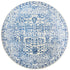 Frost Blue Transitional Round Rug - Floorsome - Modern