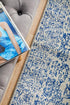 Frost Blue Transitional Runner Rug - Floorsome - Modern - EVO - 256 - BLUE - 300X80 - Modern