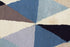 Gem Stone Designer Wool Round Rug Blue - Floorsome - Modern - MTX - 901 - TUR - 120X120 - Modern