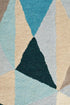 Gem Stone Designer Wool Rug Blue - Floorsome - Modern - MTX - 901 - TUR - 225X155 - Modern