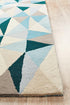 Gem Stone Designer Wool Rug Blue - Floorsome - Modern - MTX - 901 - TUR - 225X155 - Modern
