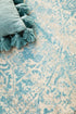 Glacier White Blue Transitional Round Rug - Floorsome - Modern - EVO - 253 - WBLU - 150X150 - Modern